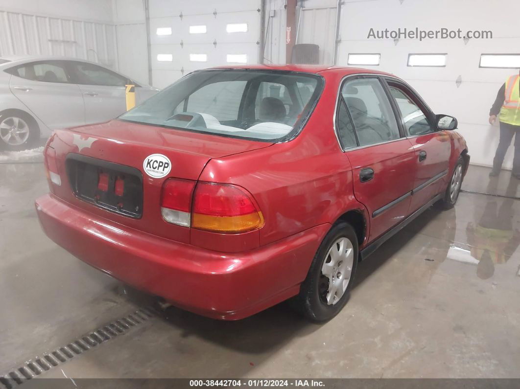 1998 Honda Civic Lx Red vin: 1HGEJ6671WL050411