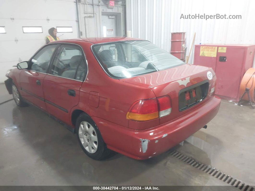 1998 Honda Civic Lx Red vin: 1HGEJ6671WL050411