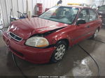 1998 Honda Civic Lx Red vin: 1HGEJ6671WL050411