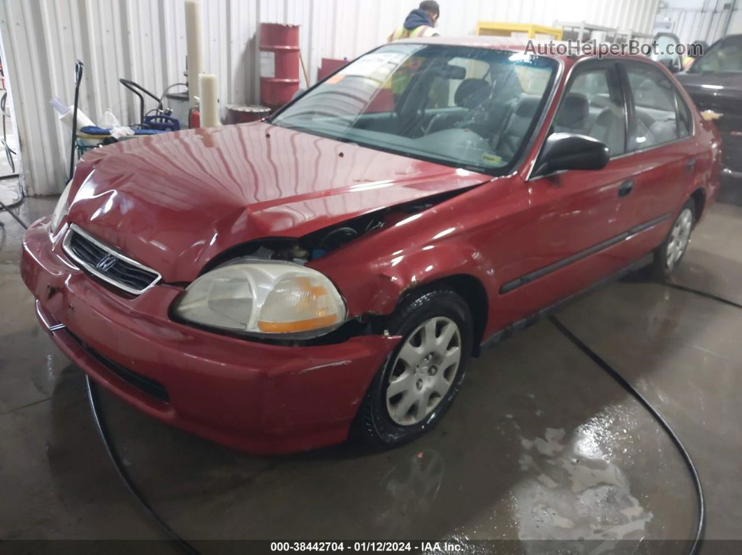 1998 Honda Civic Lx Red vin: 1HGEJ6671WL050411