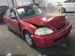 1998 Honda Civic Lx Red vin: 1HGEJ6671WL050411