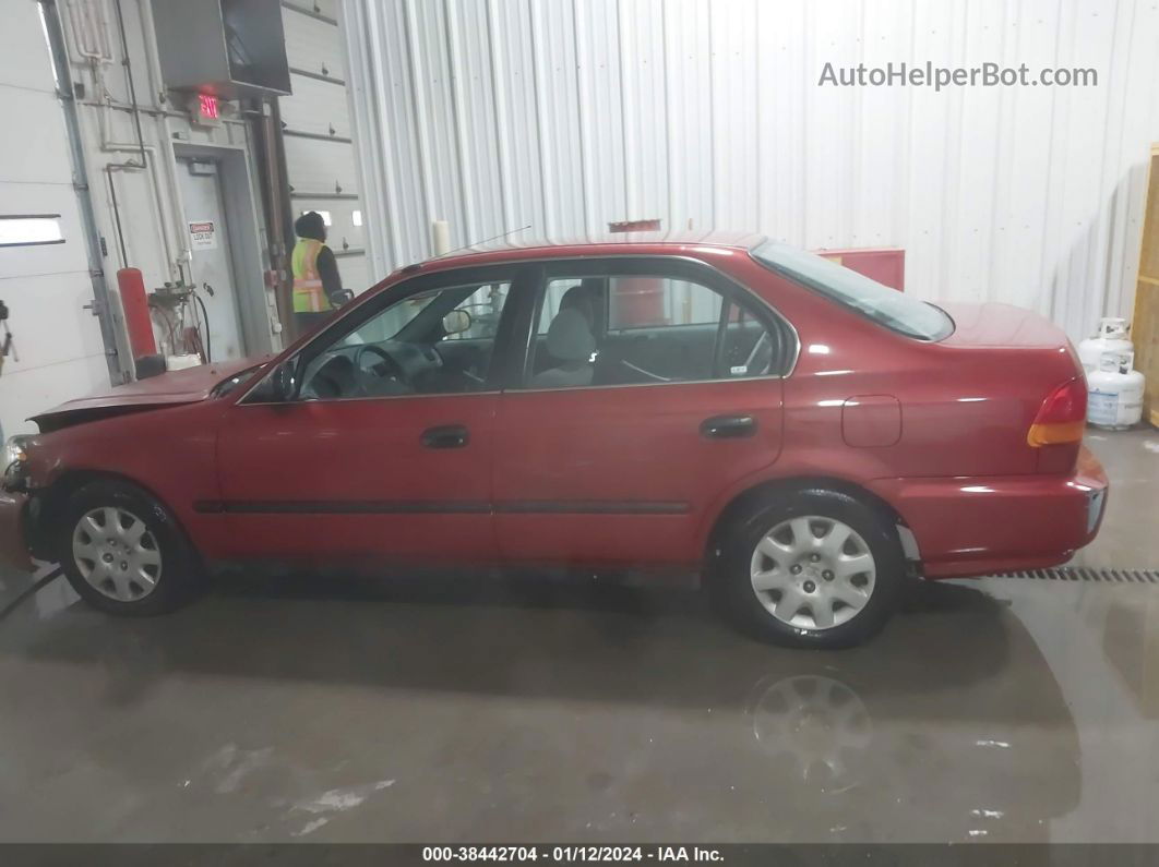 1998 Honda Civic Lx Red vin: 1HGEJ6671WL050411