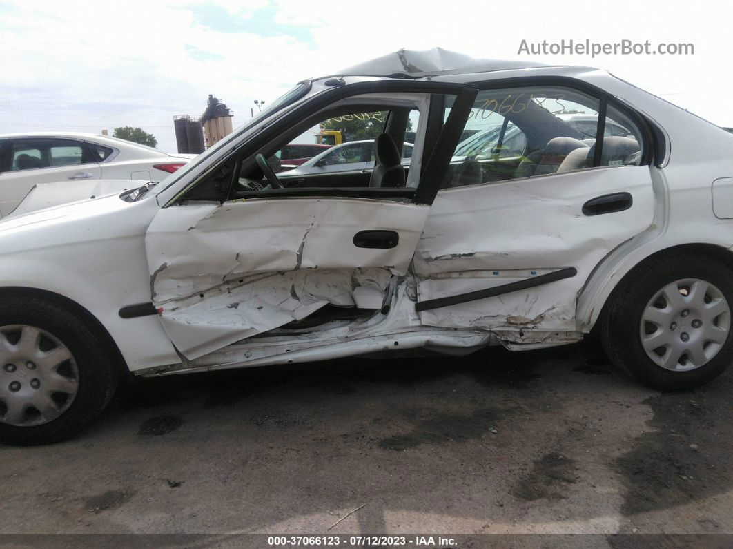 1998 Honda Civic Lx White vin: 1HGEJ6672WL027154