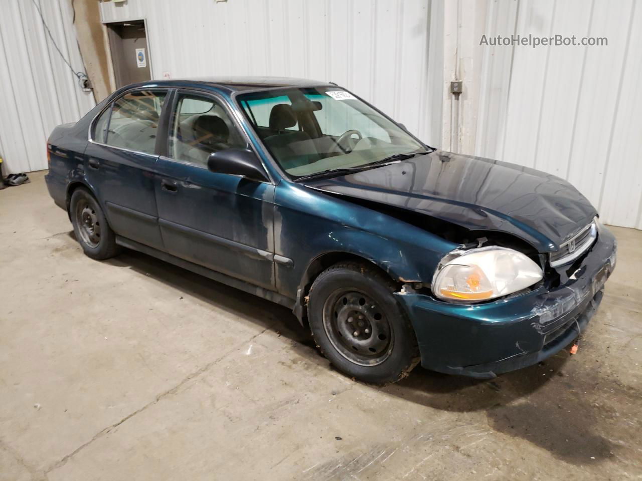 1998 Honda Civic Lx Teal vin: 1HGEJ6672WL048747