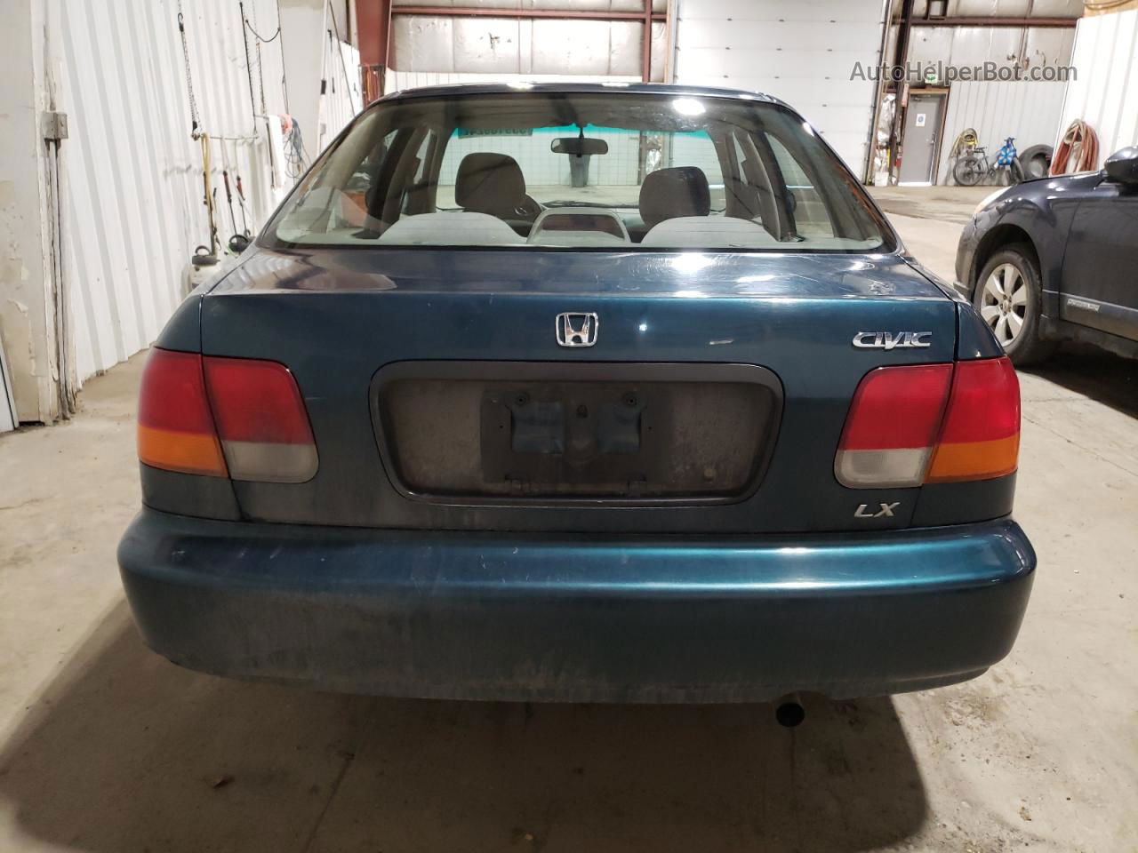 1998 Honda Civic Lx Teal vin: 1HGEJ6672WL048747