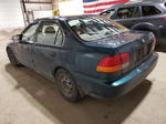 1998 Honda Civic Lx Teal vin: 1HGEJ6672WL048747