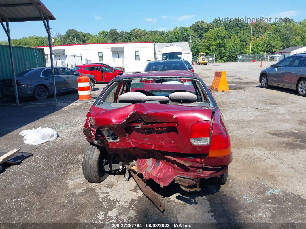 1998 Honda Civic Lx Burgundy vin: 1HGEJ6672WL053091