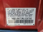 1998 Honda Civic Lx Red vin: 1HGEJ6673WL026790
