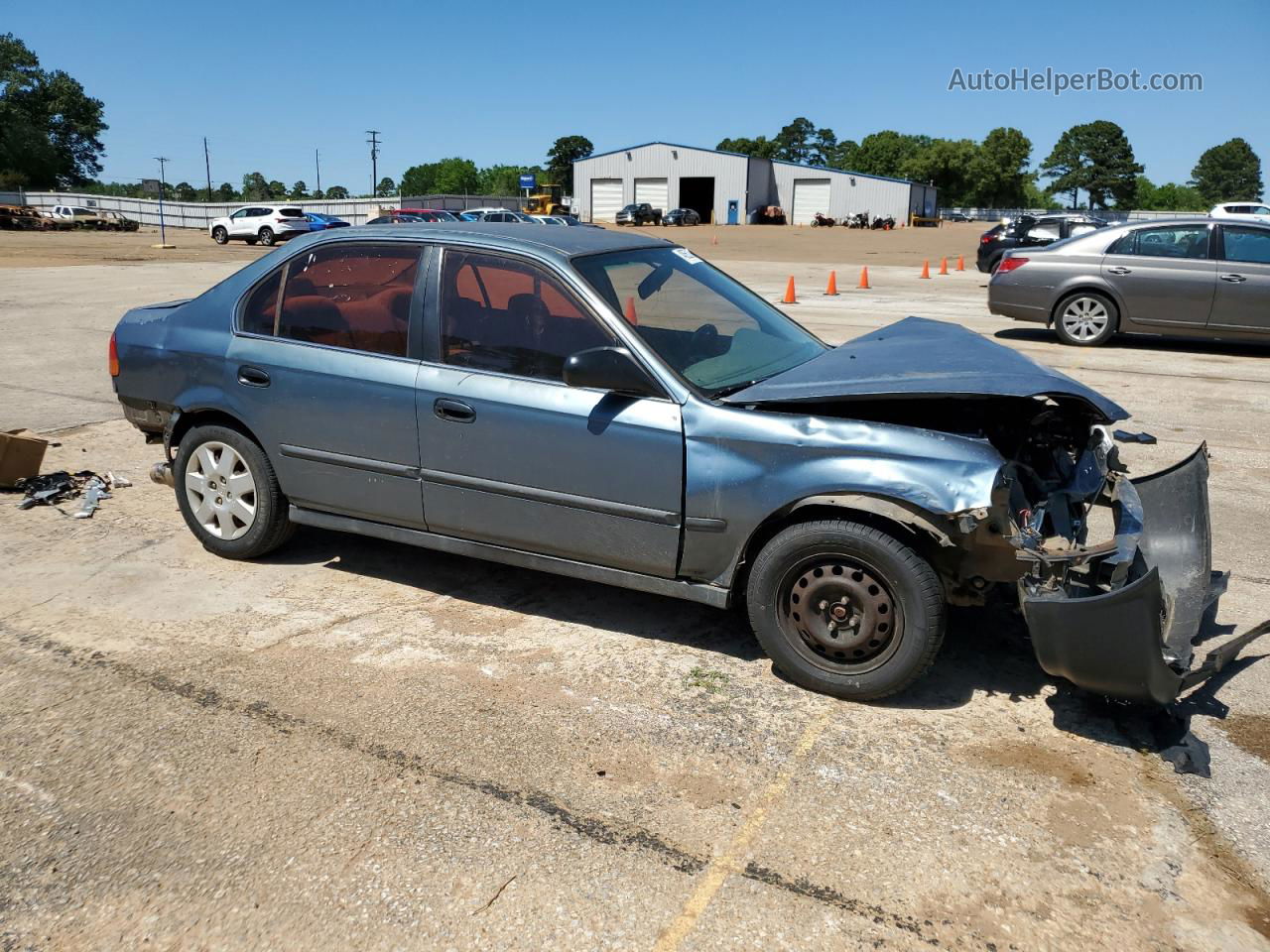 1998 Honda Civic Lx Зеленый vin: 1HGEJ6673WL038874