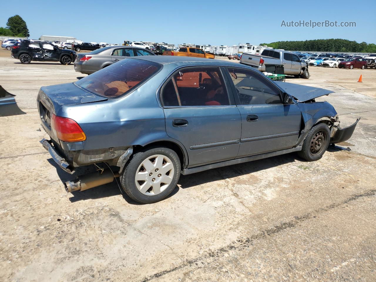 1998 Honda Civic Lx Green vin: 1HGEJ6673WL038874