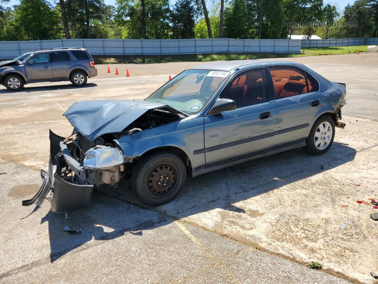 1998 Honda Civic Lx Green vin: 1HGEJ6673WL038874