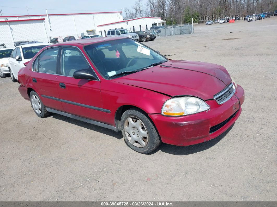 1998 Honda Civic Lx Red vin: 1HGEJ6675WL020778