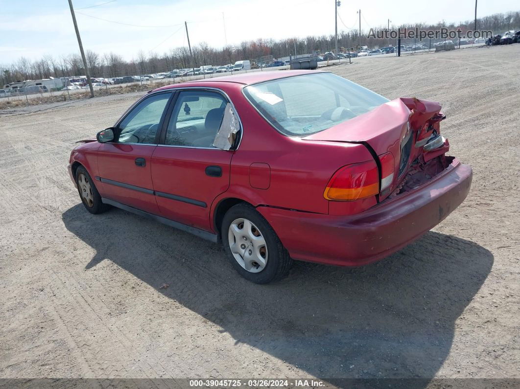 1998 Honda Civic Lx Red vin: 1HGEJ6675WL020778