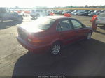 1998 Honda Civic Lx Red vin: 1HGEJ6675WL033370