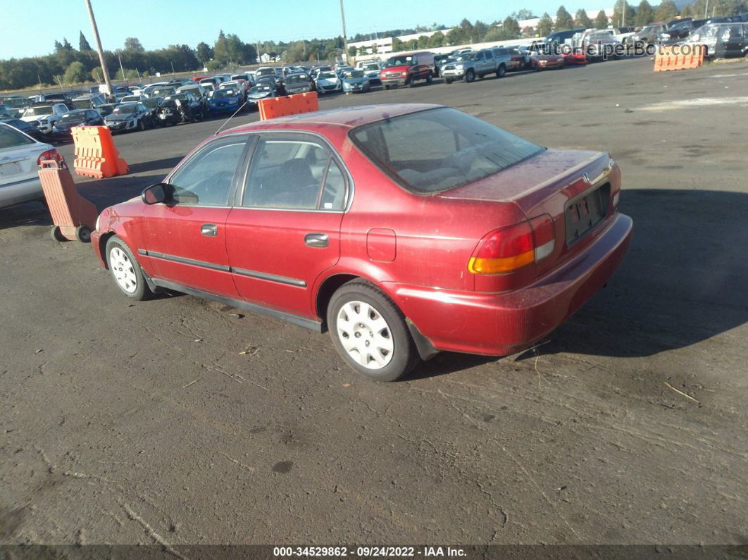 1998 Honda Civic Lx Red vin: 1HGEJ6675WL033370