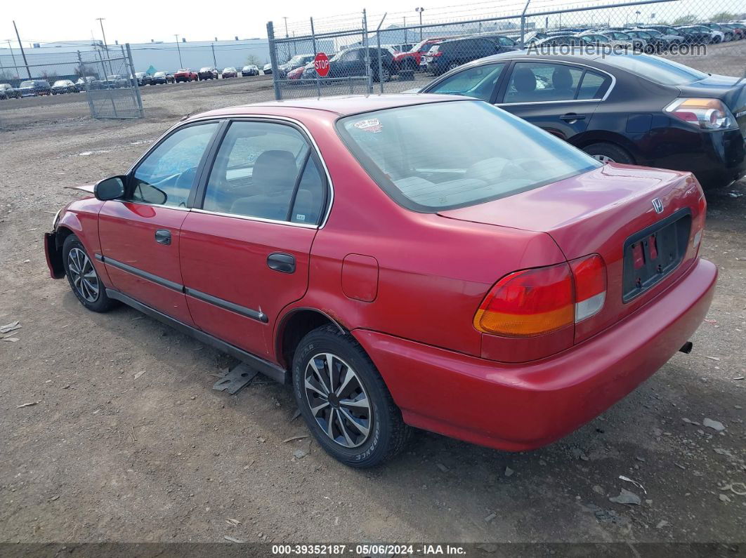 1998 Honda Civic Lx Red vin: 1HGEJ6676WL025973