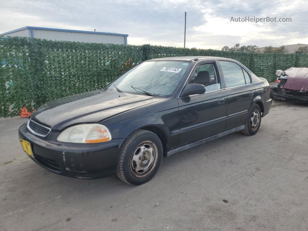 1996 Honda Civic Lx Black vin: 1HGEJ6677TL050196