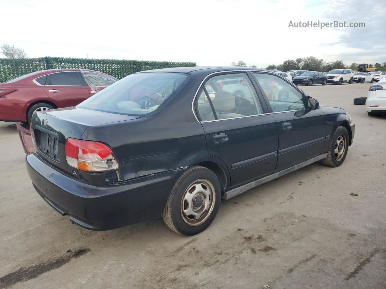 1996 Honda Civic Lx Black vin: 1HGEJ6677TL050196