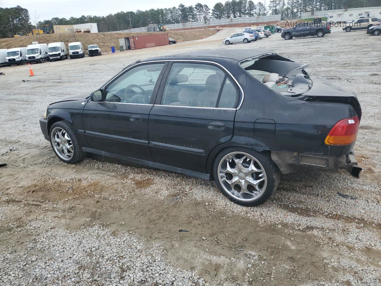 1996 Honda Civic Lx Black vin: 1HGEJ6678TL046223