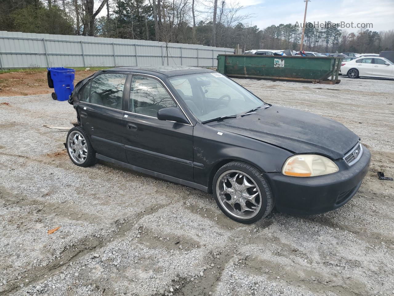 1996 Honda Civic Lx Black vin: 1HGEJ6678TL046223