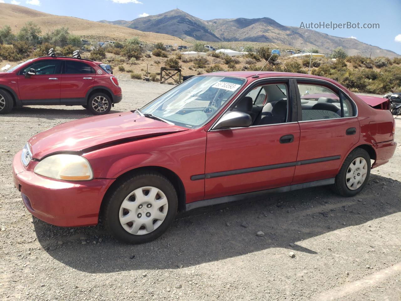 1998 Honda Civic Lx Red vin: 1HGEJ667XWL015737