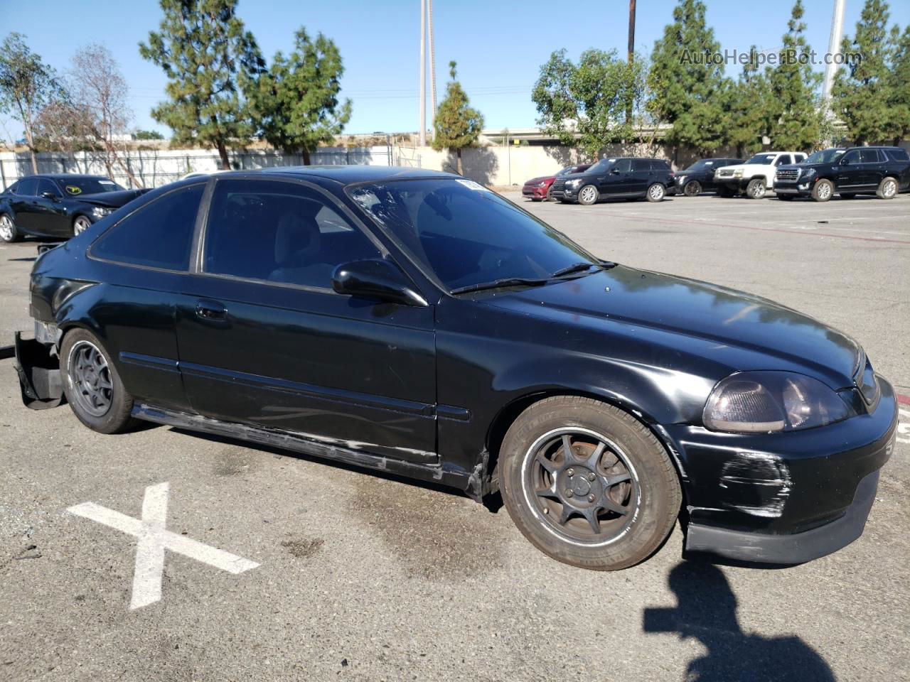 1998 Honda Civic Hx Black vin: 1HGEJ7123WL105880