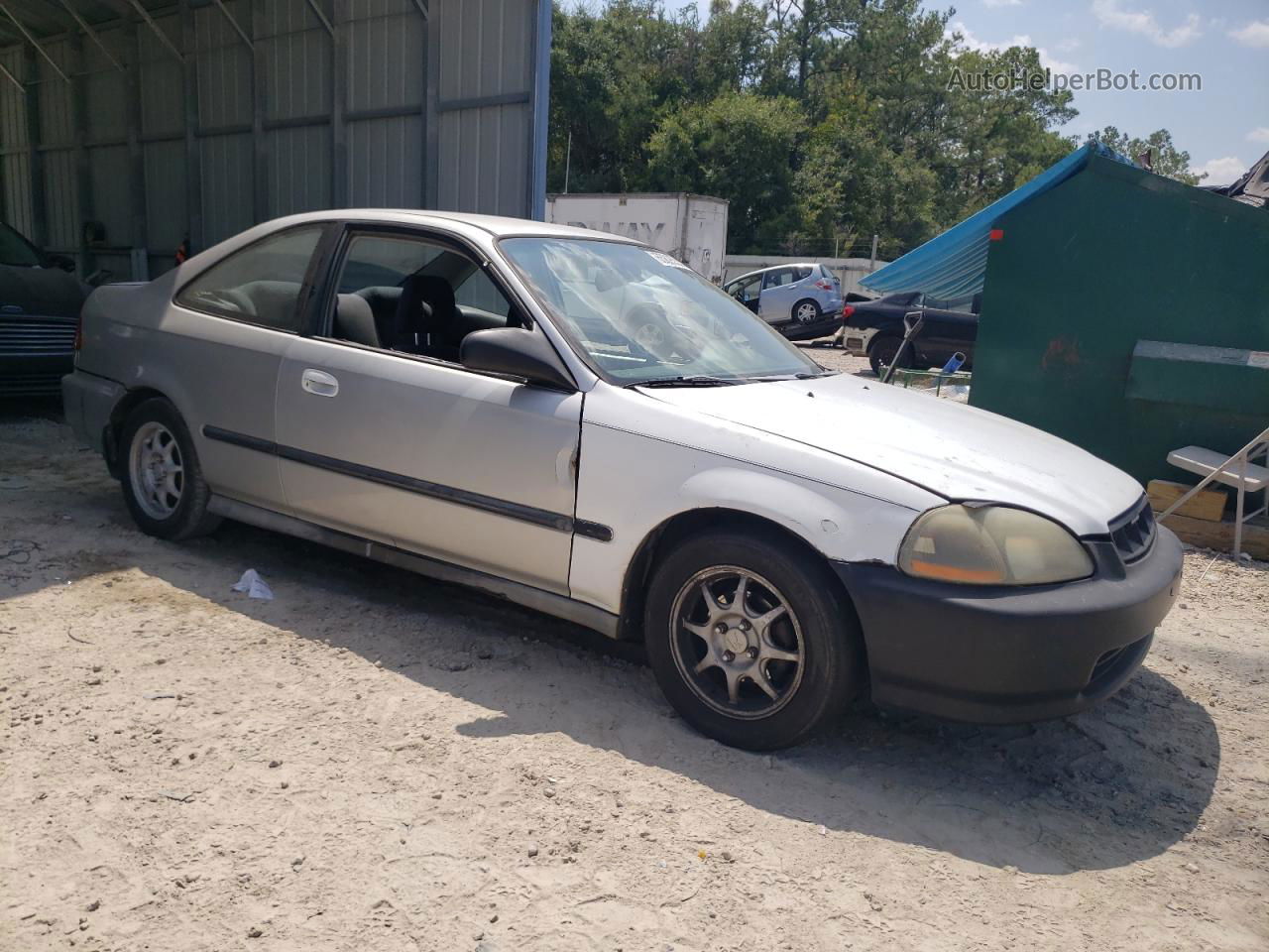 1998 Honda Civic Hx Silver vin: 1HGEJ7129WL112882