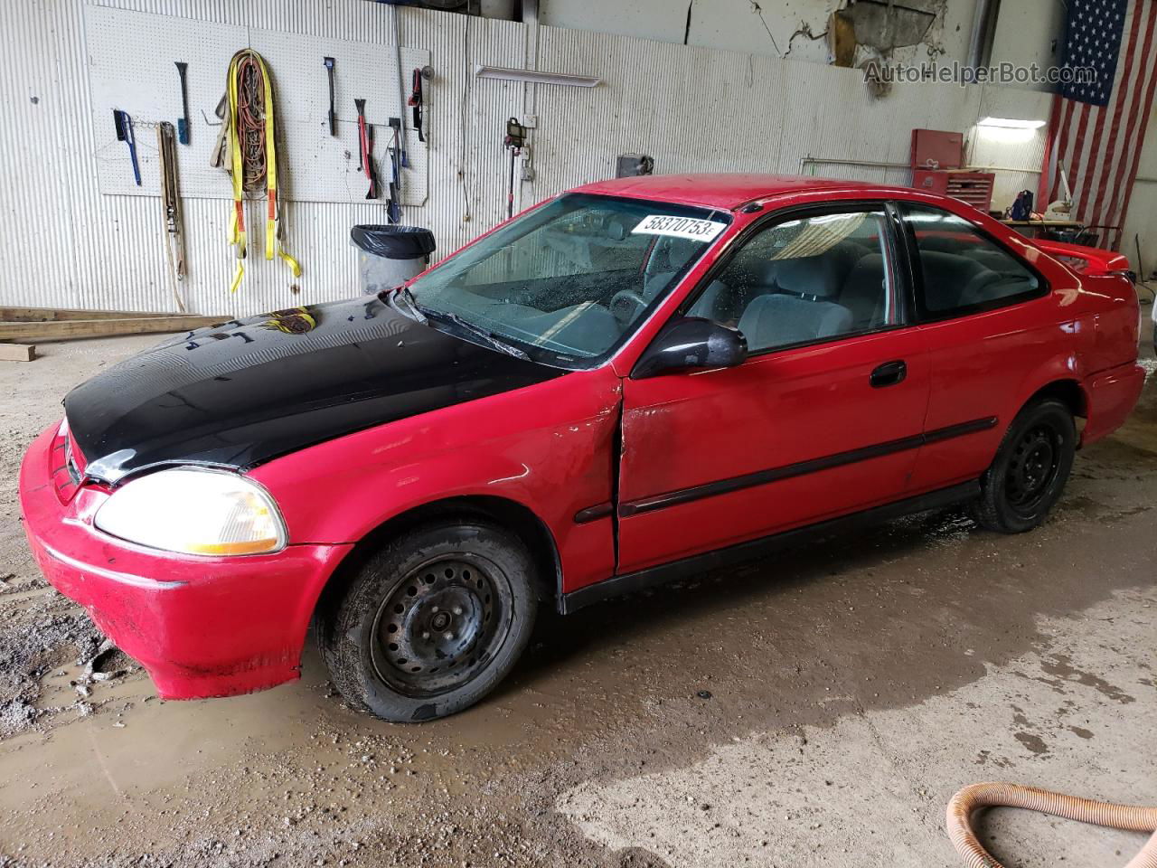 1998 Honda Civic Hx Красный vin: 1HGEJ7221WL021992