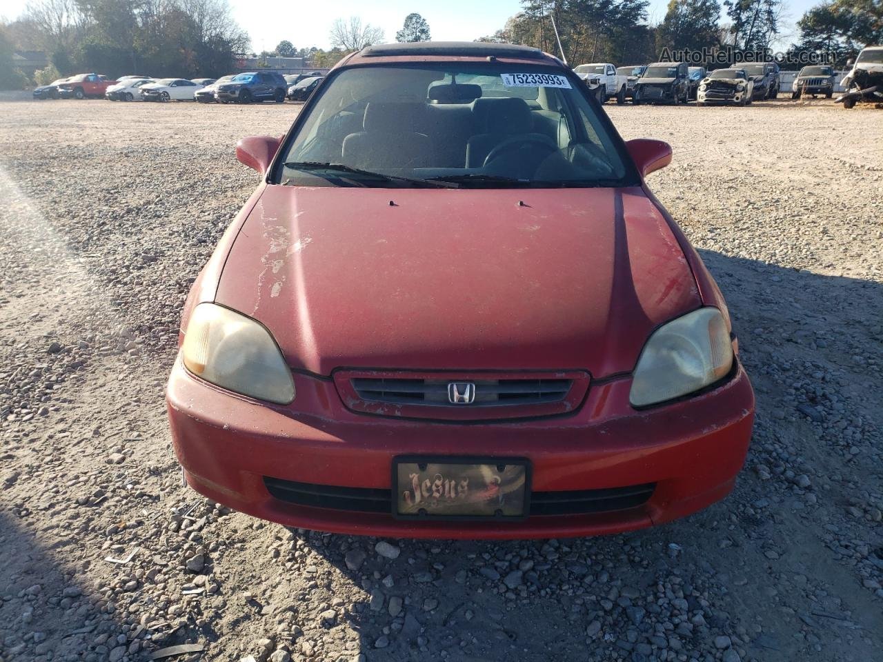 1998 Honda Civic Ex Red vin: 1HGEJ8141WL100331