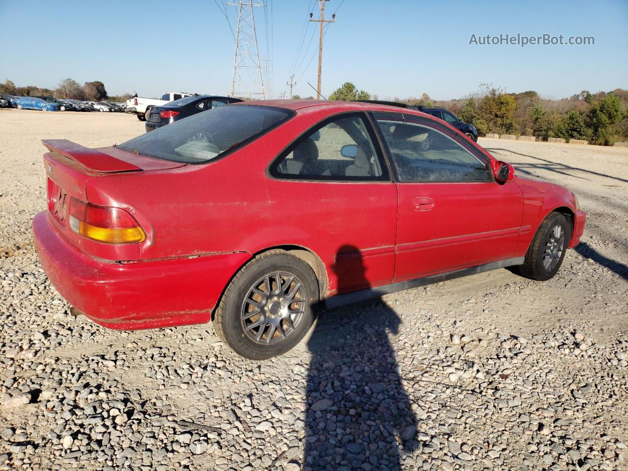 1998 Honda Civic Ex Red vin: 1HGEJ8141WL100331