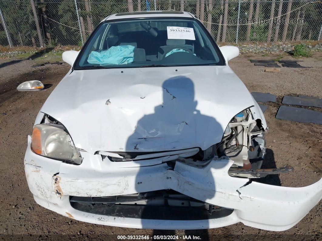 1998 Honda Civic Ex White vin: 1HGEJ8143WL121746