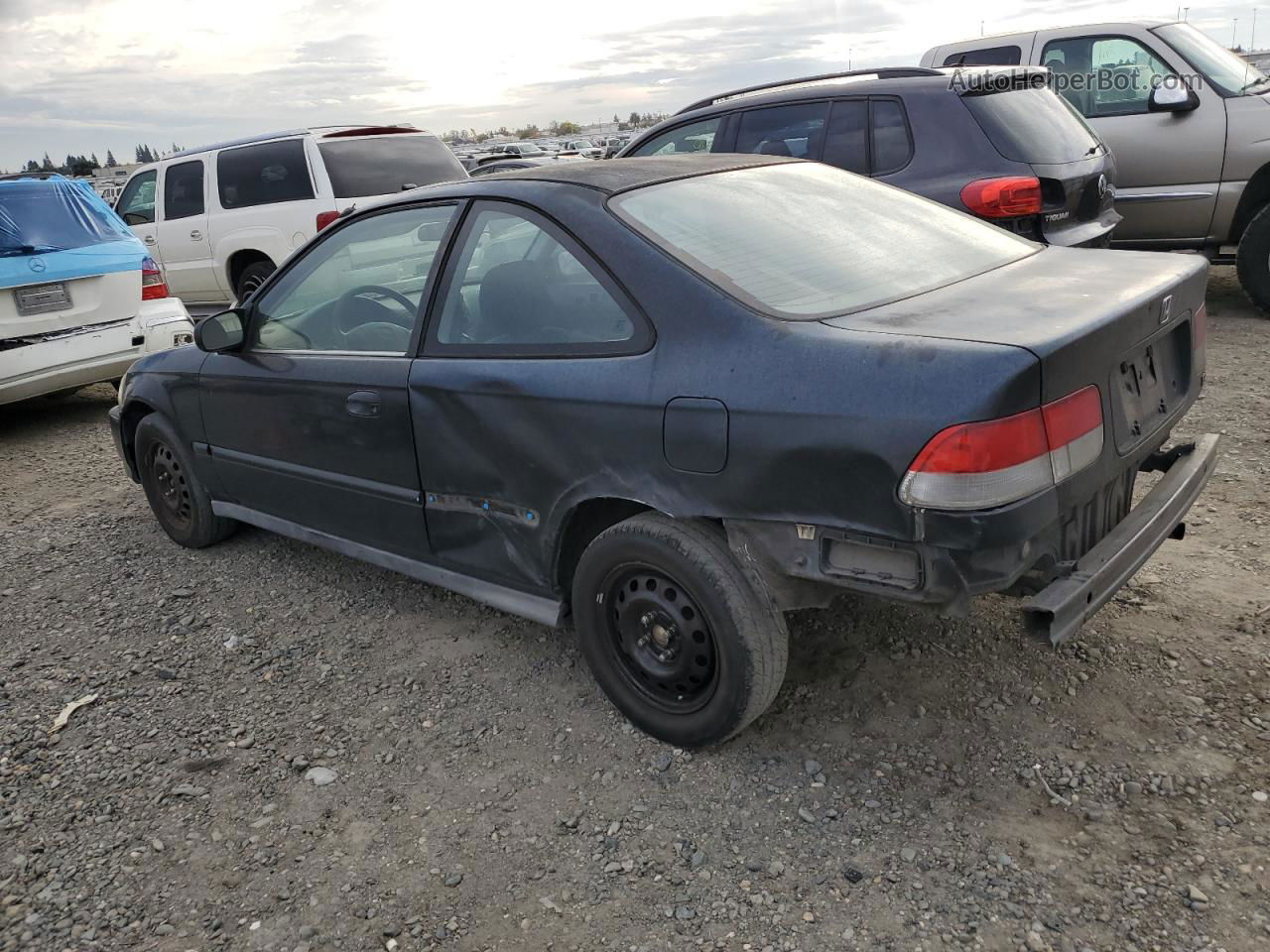 1996 Honda Civic Ex Black vin: 1HGEJ8144TL072648