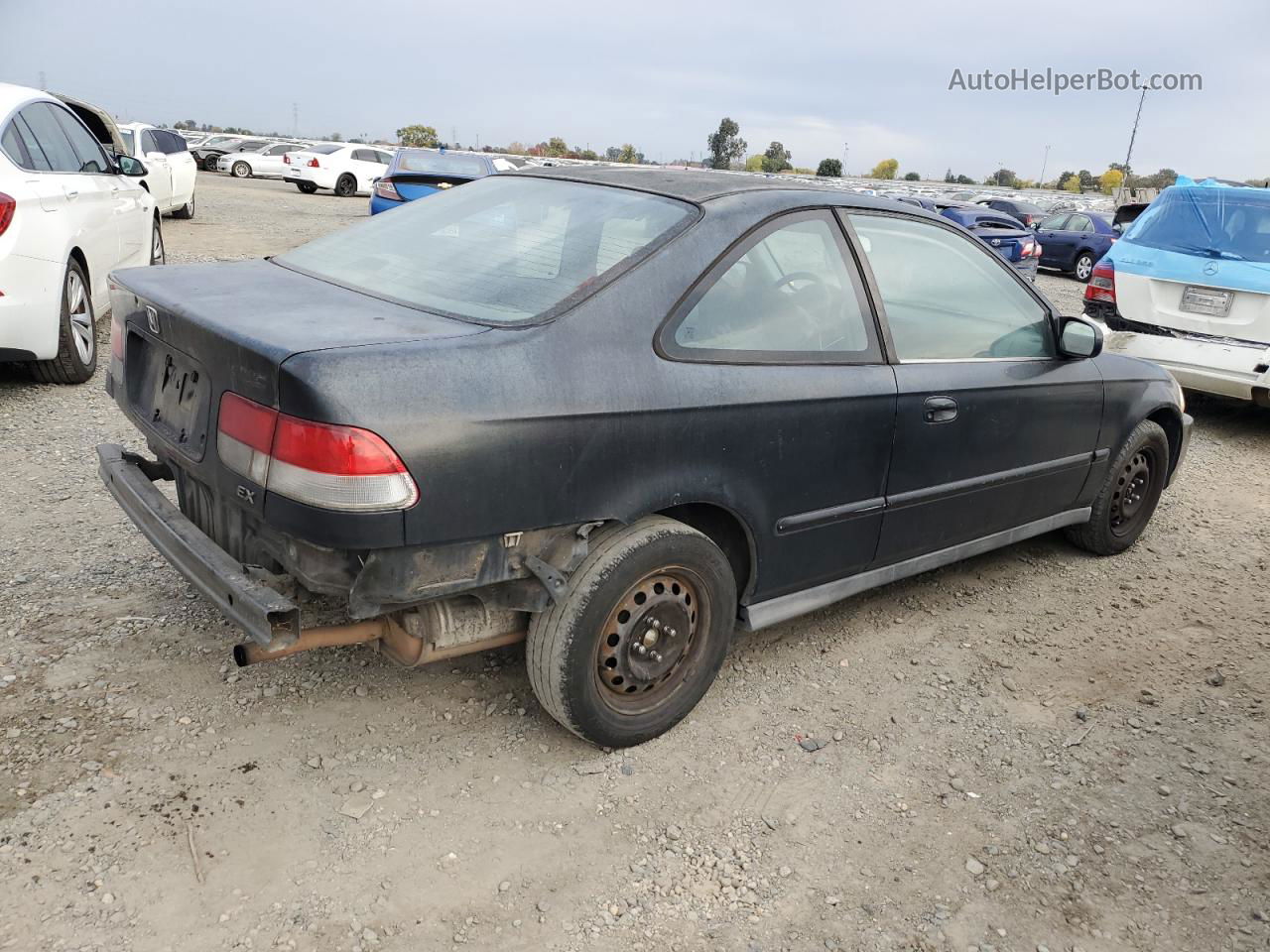 1996 Honda Civic Ex Black vin: 1HGEJ8144TL072648