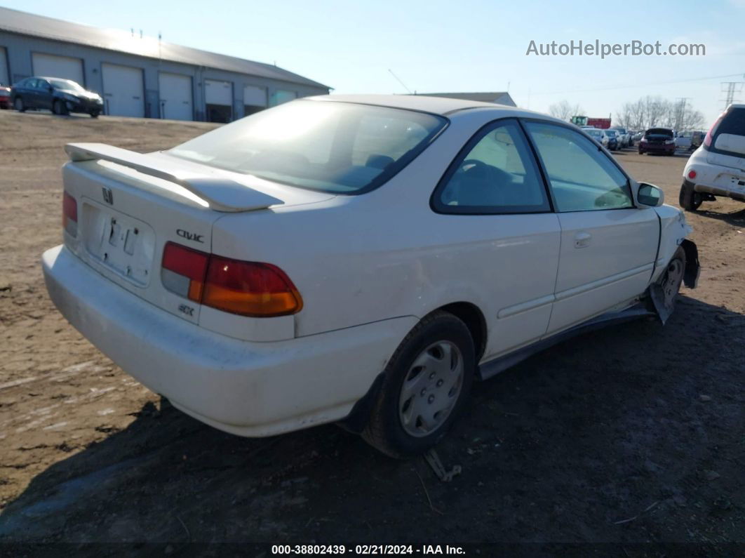 1998 Honda Civic Ex White vin: 1HGEJ8145WL109467