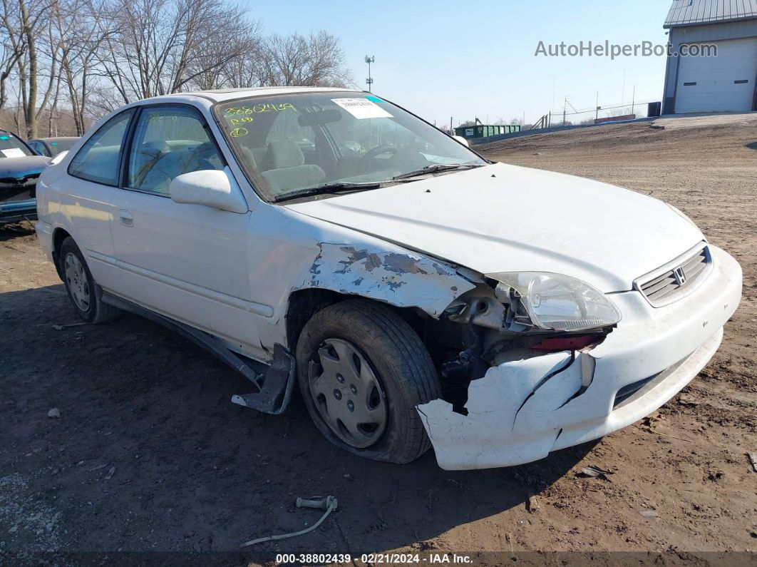 1998 Honda Civic Ex White vin: 1HGEJ8145WL109467