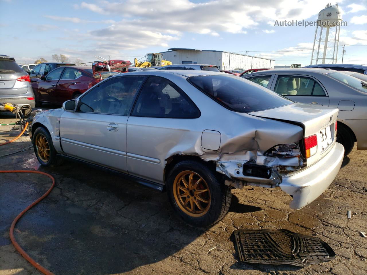 1998 Honda Civic Ex Silver vin: 1HGEJ8146WL066645