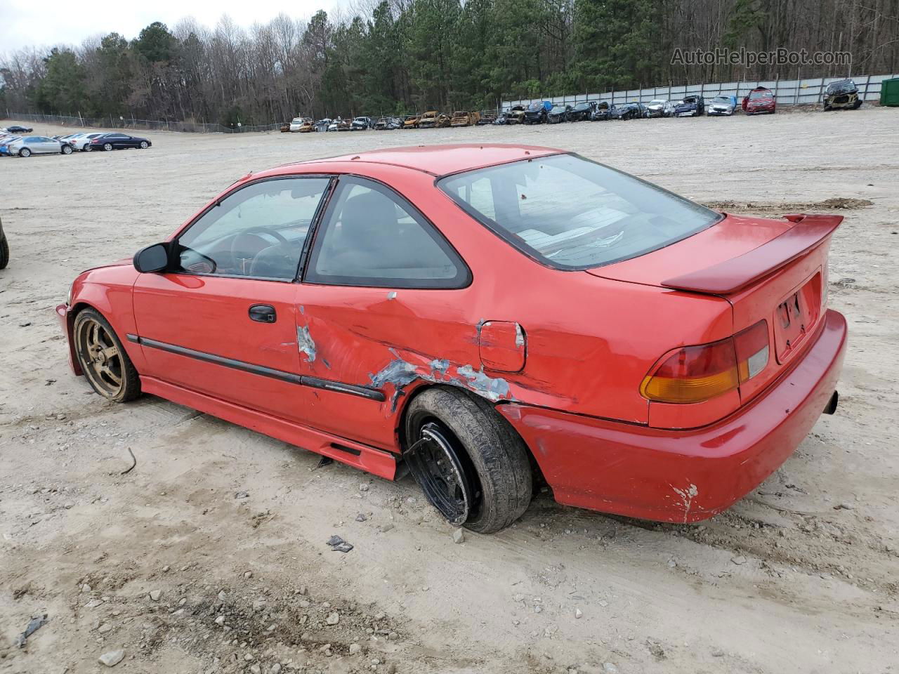 1998 Honda Civic Ex Красный vin: 1HGEJ8146WL100910