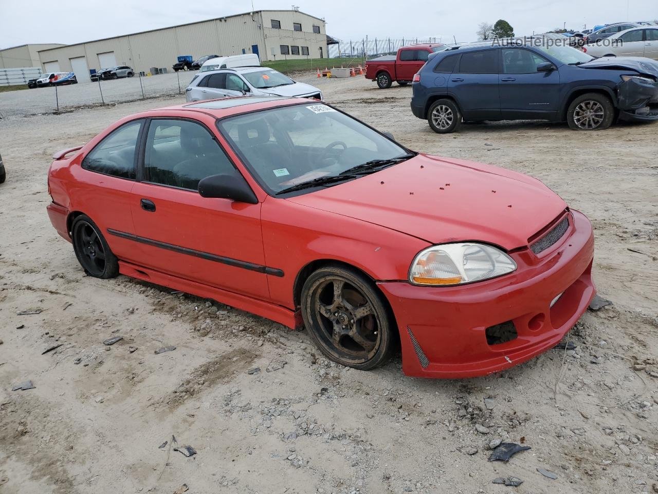 1998 Honda Civic Ex Red vin: 1HGEJ8146WL100910