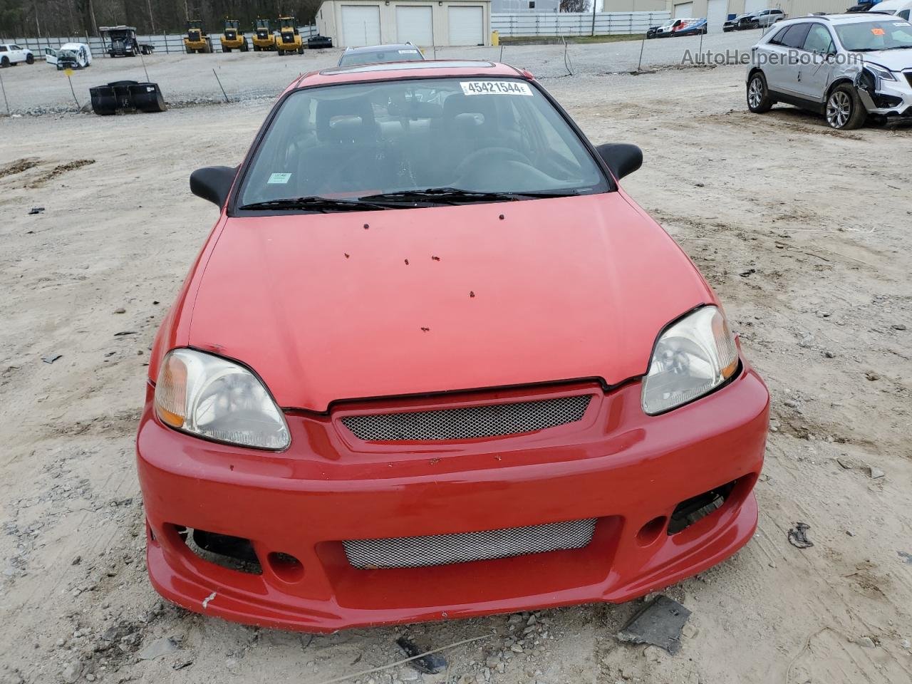 1998 Honda Civic Ex Красный vin: 1HGEJ8146WL100910