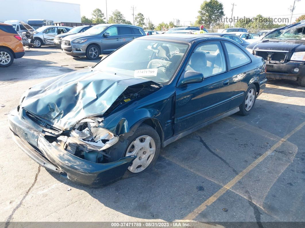 1998 Honda Civic Ex Green vin: 1HGEJ8148WL002235