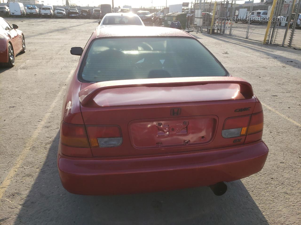 1998 Honda Civic Ex Red vin: 1HGEJ8149WL003345