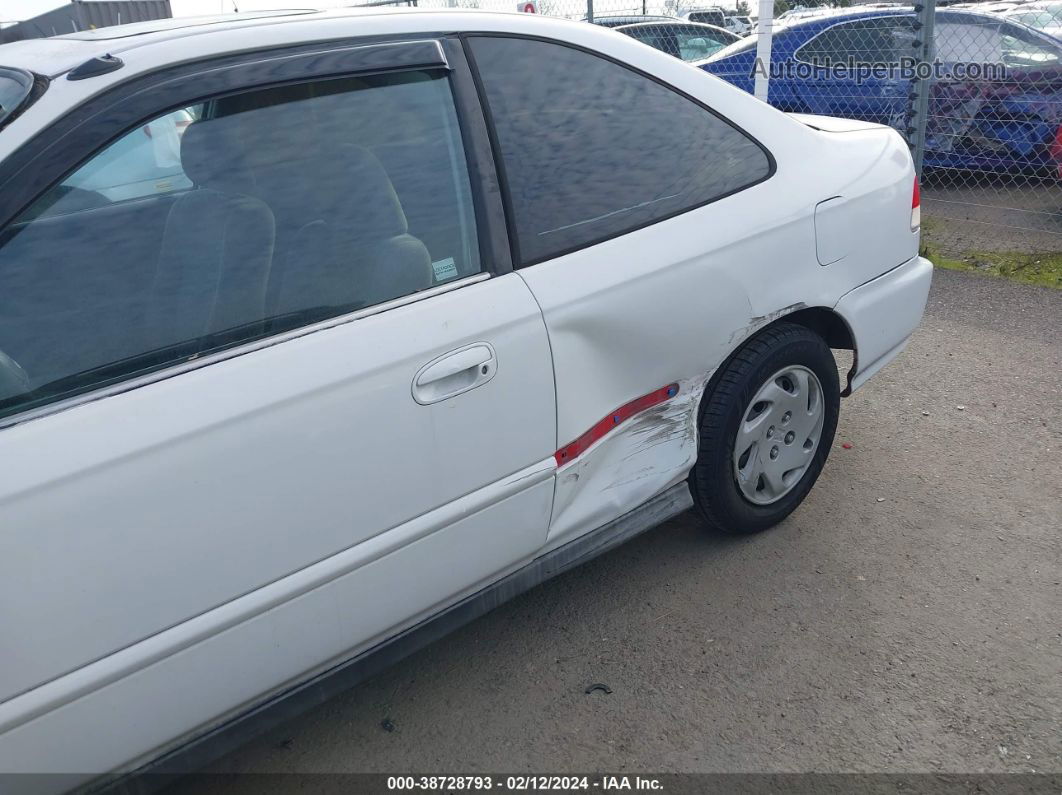 1996 Honda Civic Ex White vin: 1HGEJ8240TL051553