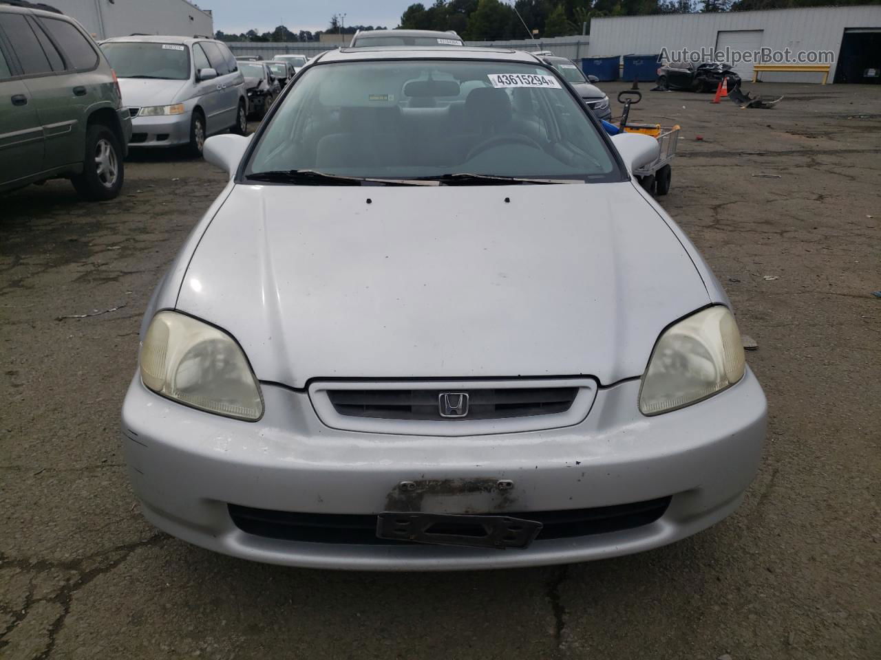 1998 Honda Civic Ex White vin: 1HGEJ8240WL060211