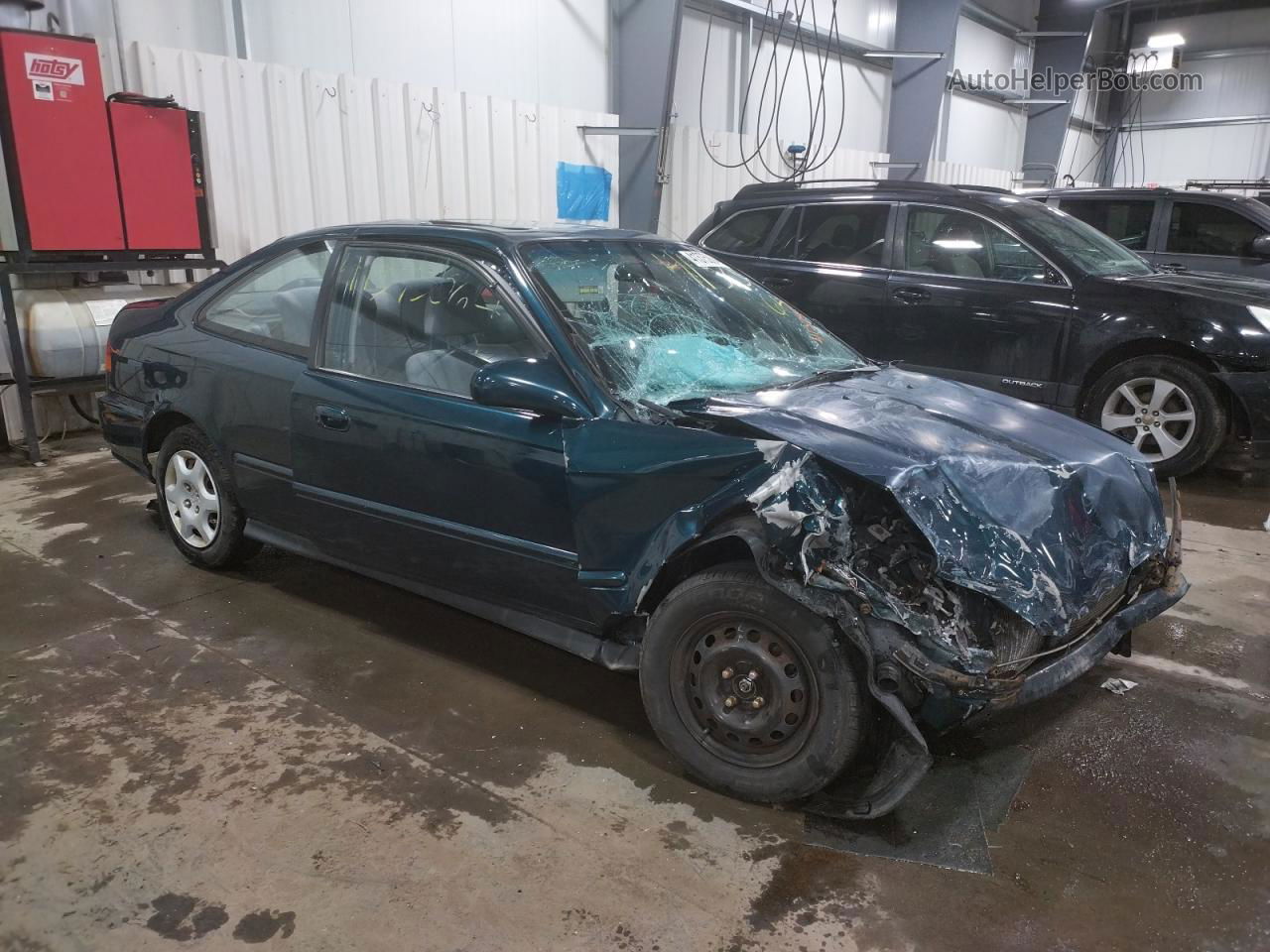 1998 Honda Civic Ex Зеленый vin: 1HGEJ8241WL051467