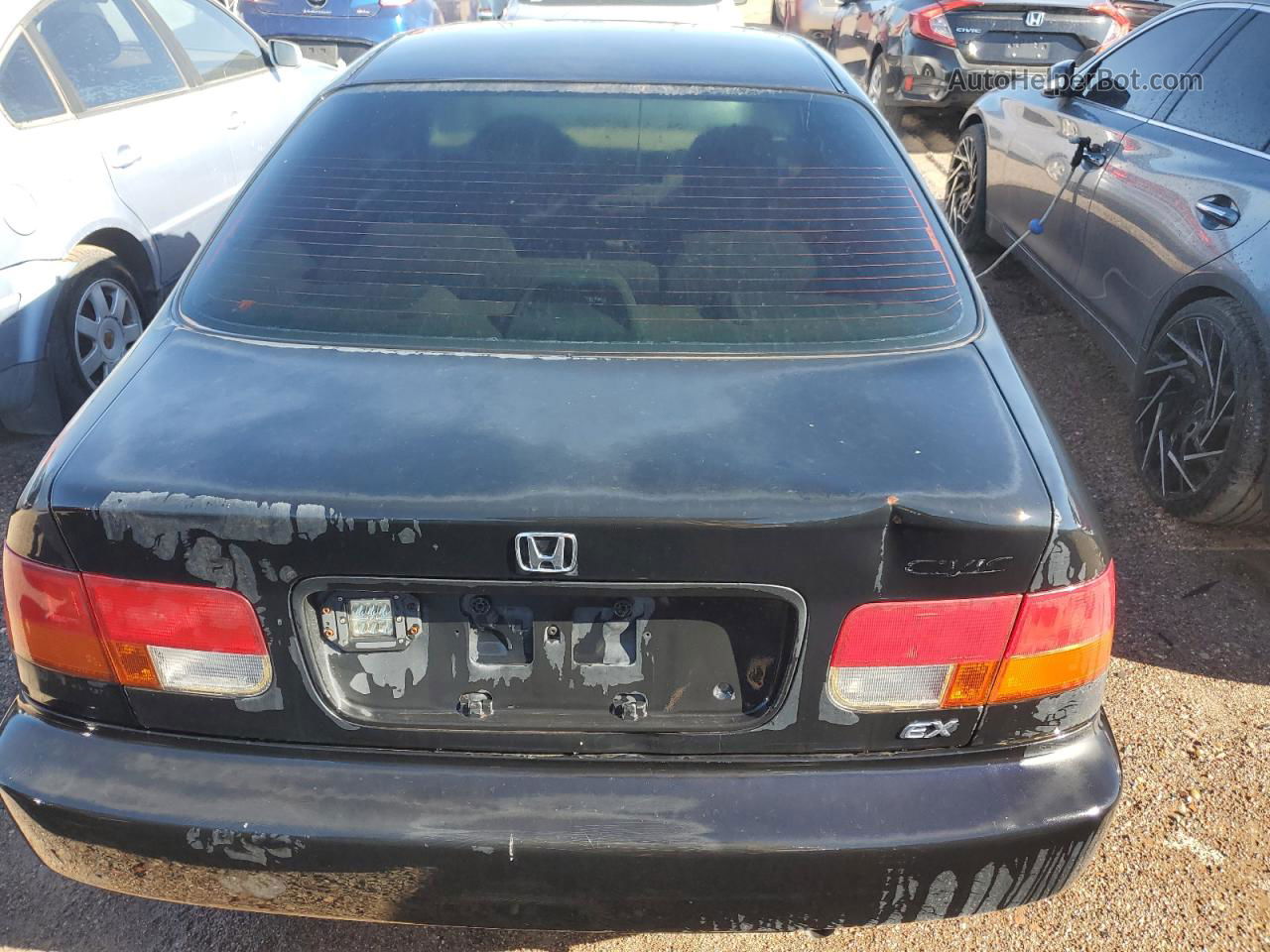 1998 Honda Civic Ex Black vin: 1HGEJ8242WL136799