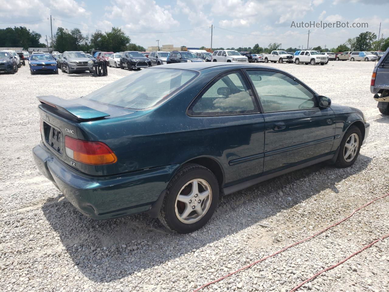 1998 Honda Civic Ex Зеленый vin: 1HGEJ8243WL012962