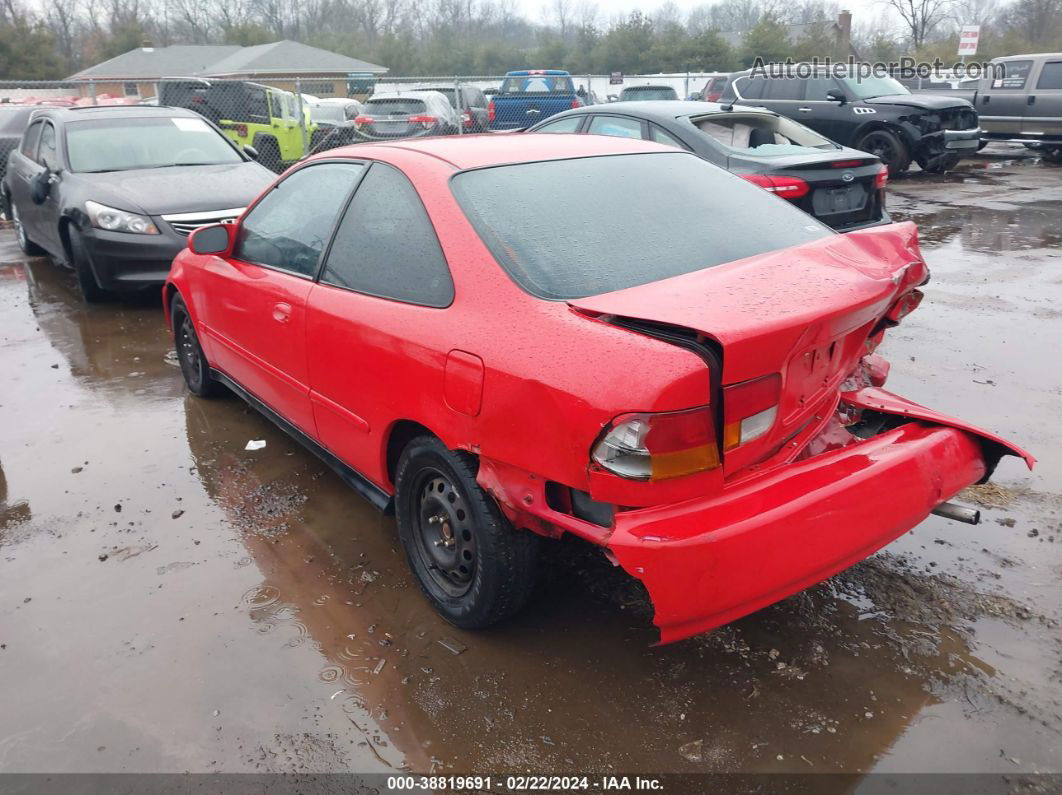 1998 Honda Civic Ex Red vin: 1HGEJ8243WL039255