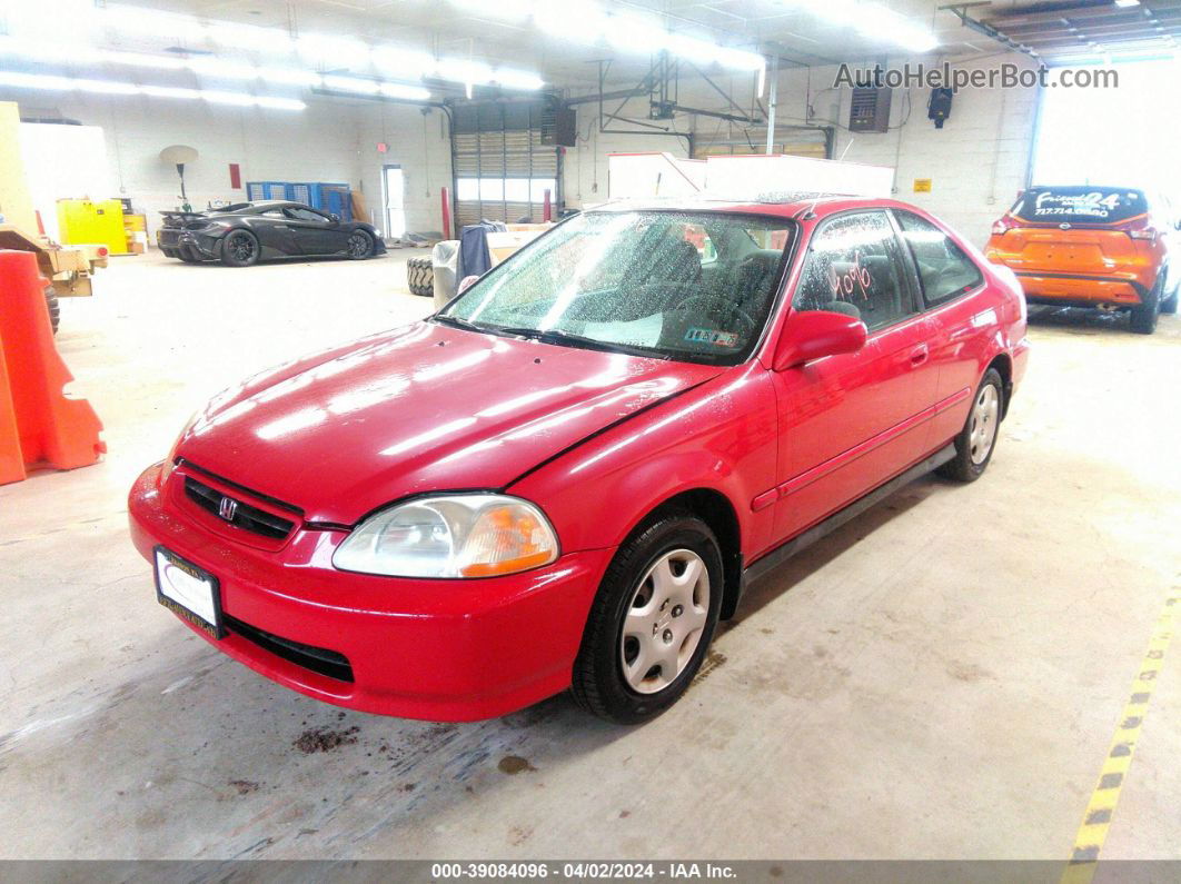 1998 Honda Civic Ex Красный vin: 1HGEJ8244WL005700