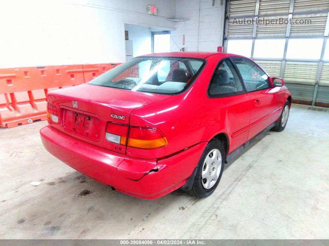 1998 Honda Civic Ex Red vin: 1HGEJ8244WL005700