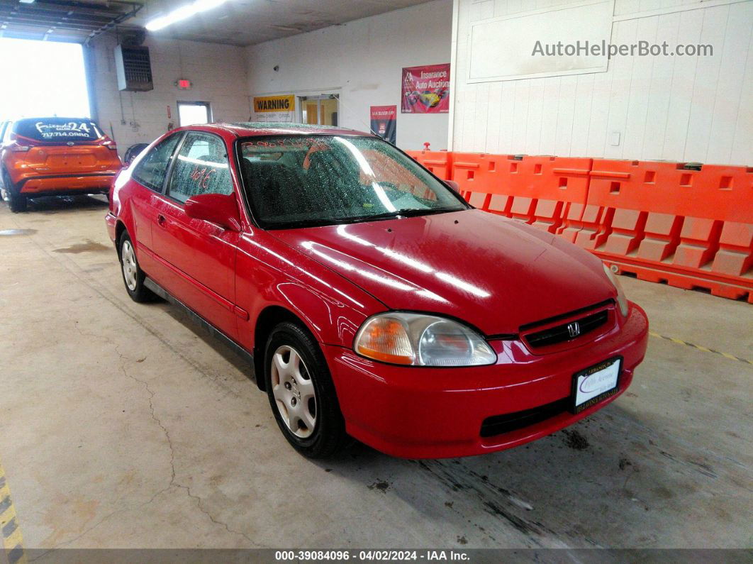 1998 Honda Civic Ex Red vin: 1HGEJ8244WL005700